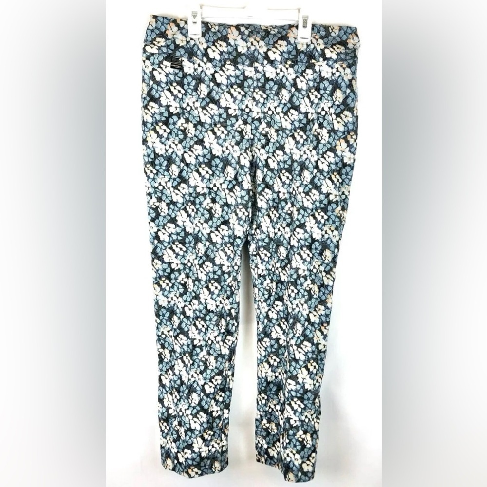 Lisette L Montreal Women’s Blue Floral Ankle Pants Size Large